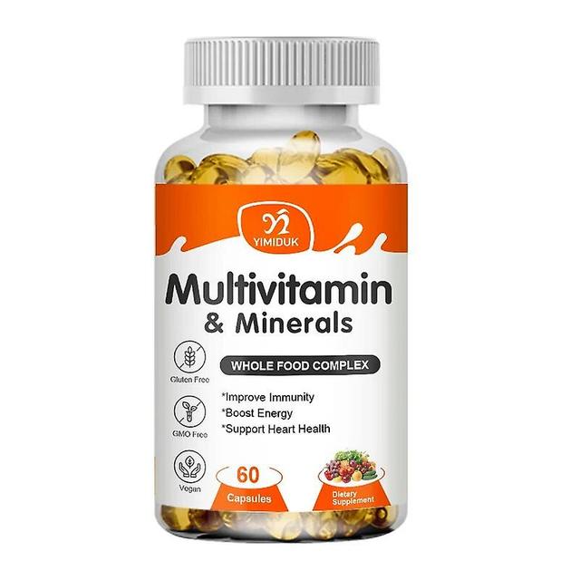 Visgaler Multivitamin & Mineral Capsule Promotes Bone & Teeth Development Immune Support Help Metabolize Carbohydrates Beauty Health 1 Bottles 120 pcs on Productcaster.