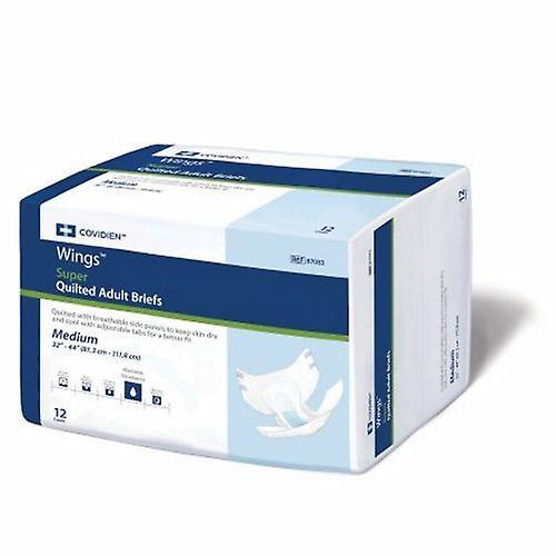 Cardinal Unisex Adult Incontinence Brief Wings Super Tab Closure Medium Disposable Heavy Absorbency, Count of 96 (Pack of 1) on Productcaster.