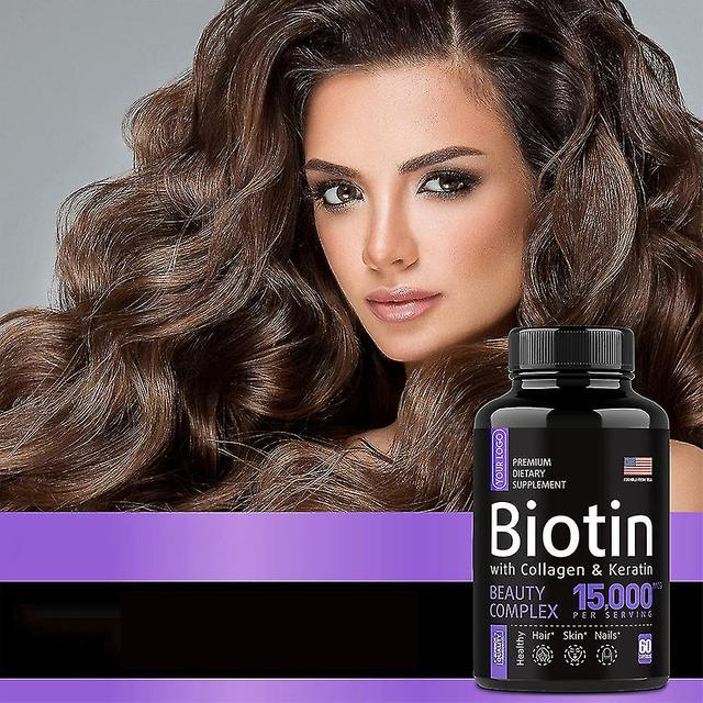 Biotin mit Kollagen & Keratin 15000 mcg - 60 Kapseln on Productcaster.