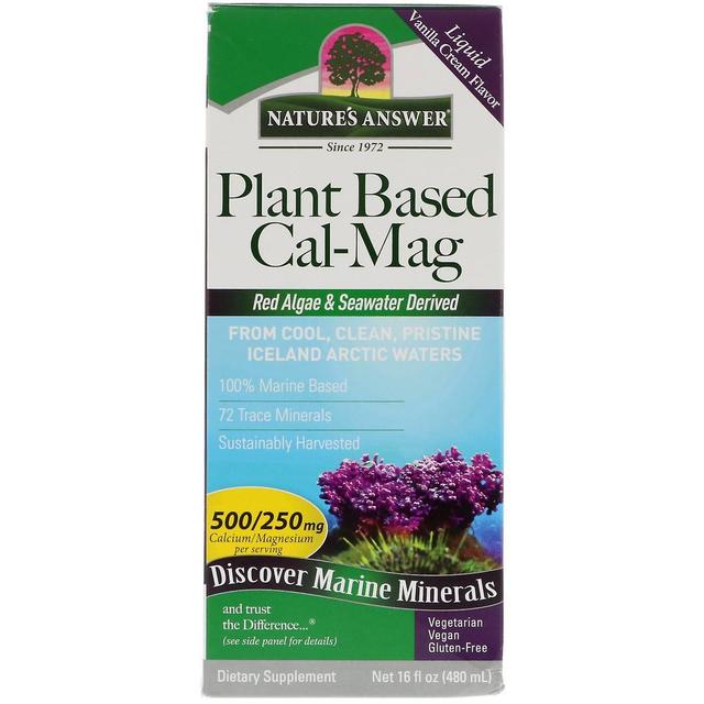 Nature's Answer, Pflanzenbasierte Cal-Mag, Vanillecreme Geschmack, 16 fl oz (480 ml) on Productcaster.