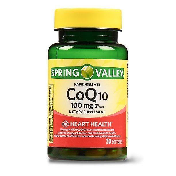 Spring valley coq10 rapid release softgels, 100mg, 30 count on Productcaster.