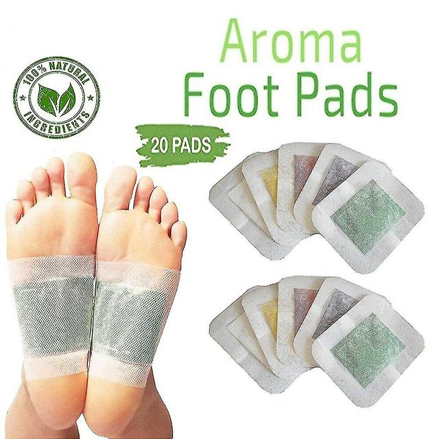 Premium Ginger Detox Foot Pads - Organic Herbal Cleansing Patches For Detoxification, 10 Pairs on Productcaster.