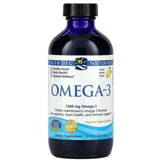 Nordic Naturals, Omega-3, Limão, 1560 mg, 8 fl oz (237 ml) on Productcaster.