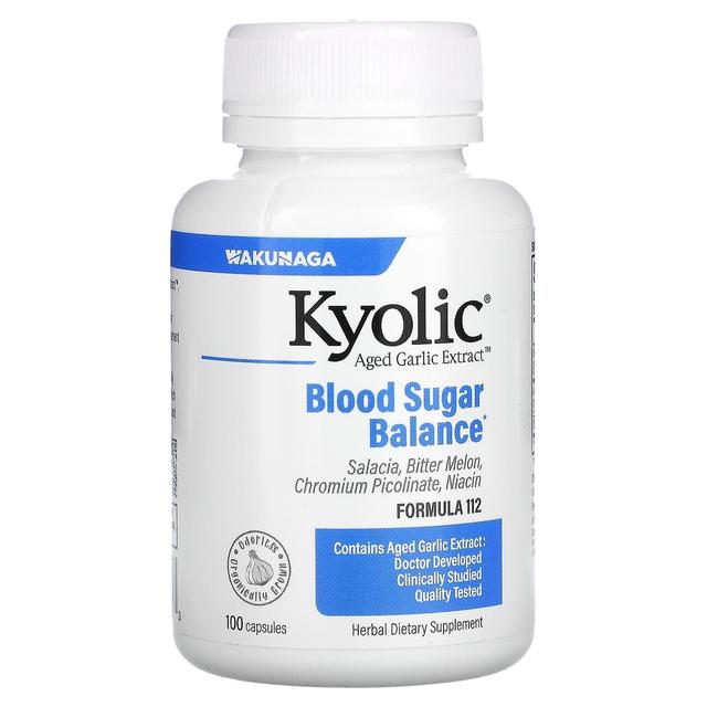 Kyolic, Aged Garlic Extract, Blood Sugar Balance, 100 Capsules on Productcaster.