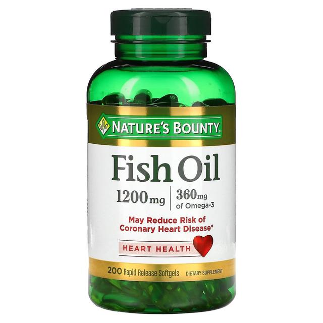 Natures Bounty Nature's Bounty, Visolie, 1.200 mg, 200 Softgels met snelle afgifte on Productcaster.