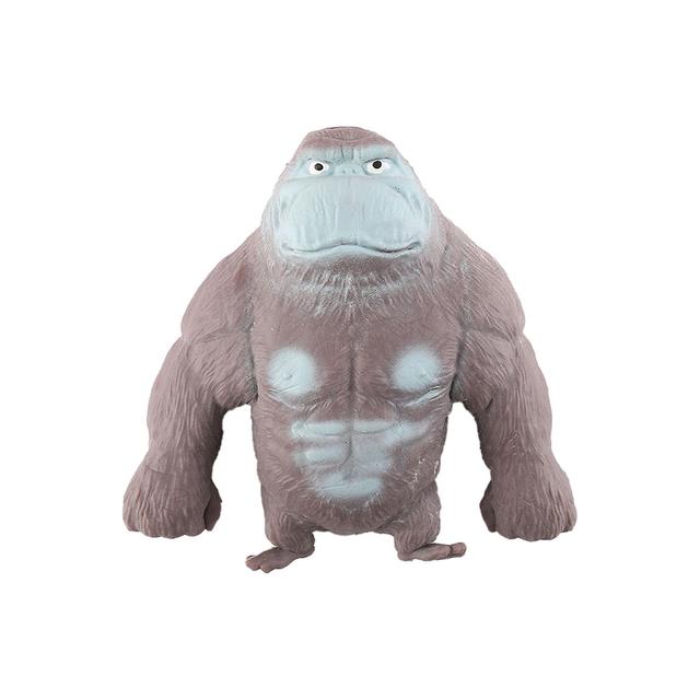 Kreatywna nowa zabawka z brązową małpą Tpr Stretch Gorilla Toy Squeeze Toy For Kids Adult Stress Relief, w 100% nowe Szary 15*12 on Productcaster.