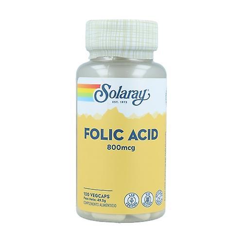 Solaray Folic Acid 100 vegetable capsules of 800μg on Productcaster.