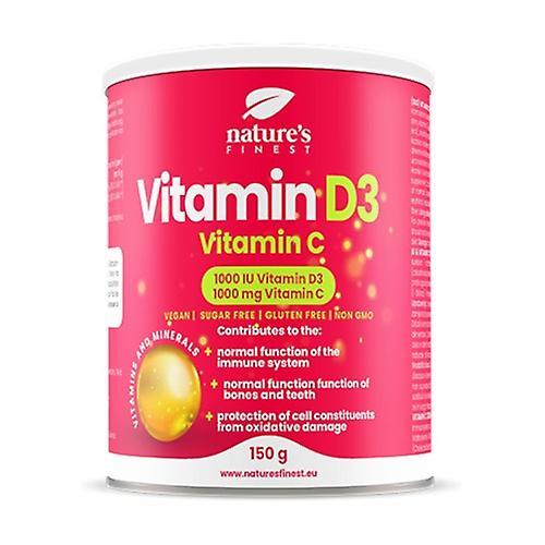 Natures Finest Vitamin D3 with vitamin C powder 150 g of powder (Lemon) on Productcaster.