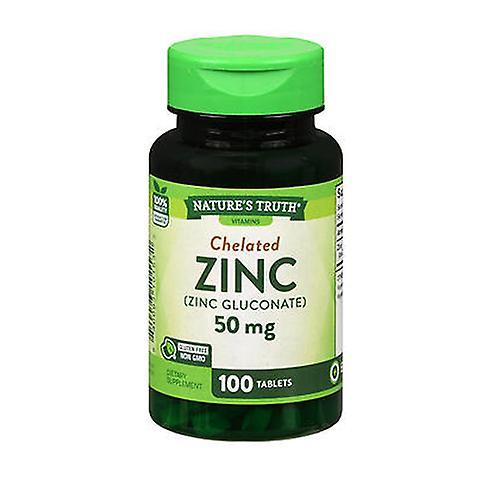 Nature's Truth Nature'S Truth Chelated Zinc Tablets, 50 Mg, 100 Tabs (Pack of 4) on Productcaster.