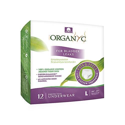 Organyc Protective Underwear- Size Large ,12 Count on Productcaster.