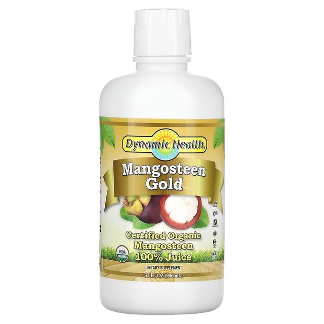 Dynamic Health Dynamisk hälsa, certifierat ekologiskt mangostanguld, 100% juice, 32 fl oz (946 ml) on Productcaster.