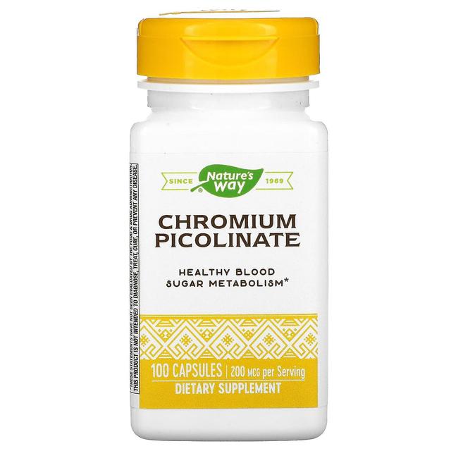 Nature's Way, Chrompicolinat, 200 mcg, 100 Kapseln on Productcaster.