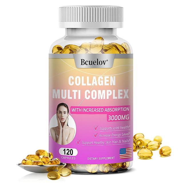 Vorallme Bcuelov Collagen Biotin Supplement Protein Support Anti-aging Strong Nail Shine Hair Shine Skin Smooth Vegetarian Capsules 120 count -1 bo... on Productcaster.