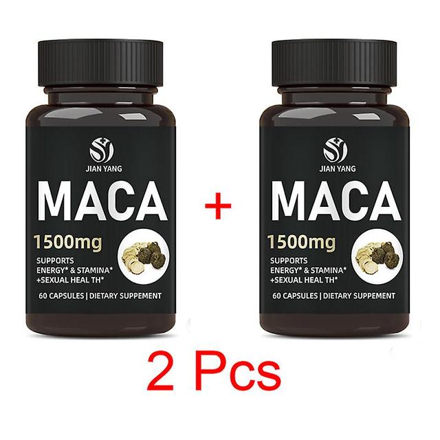 Vorallme 2 Bottle Maka Capsule Supplements Physical Strength Strengthens Essence Strengthens Yang Helps Sleep Health Food 2 Bottle 120 pills on Productcaster.