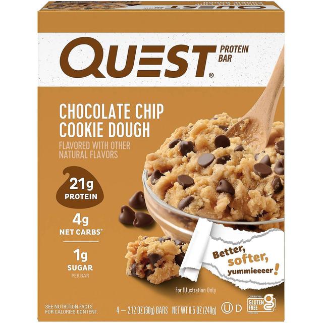 Quest protein bar pack, chocolate chip cookie dough, 4 ea on Productcaster.