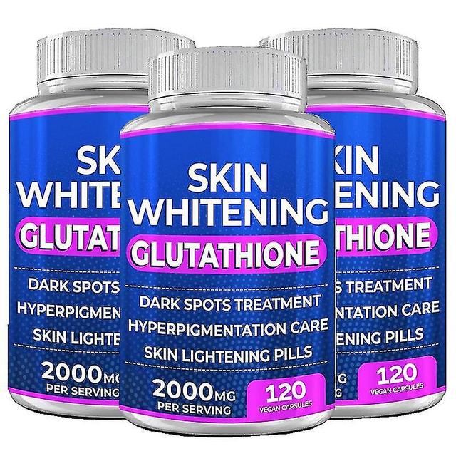 Supreme Gluta White Glutathione Pill Capsule Skin Whitening AntiAging 3bottles on Productcaster.