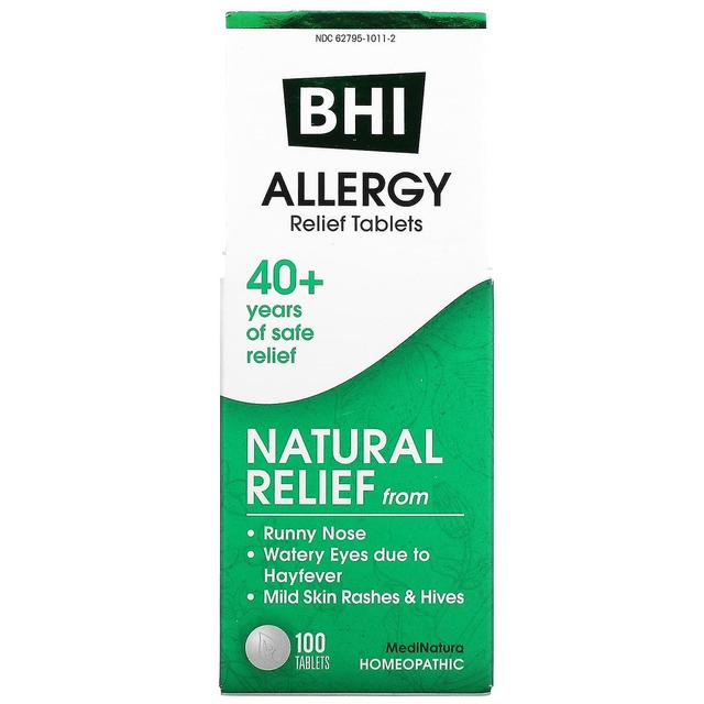 MediNatura, BHI, Allergy Relief, 100 Tablets on Productcaster.