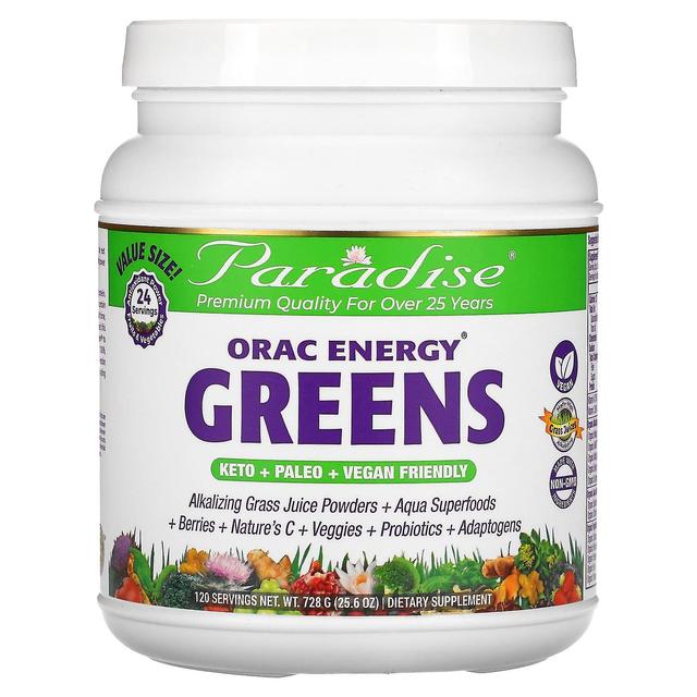 Paradise Herbs, ORAC Energy Greens, 25,6 oz (728 g) on Productcaster.