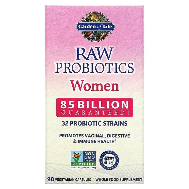 Garden of Life, RAW Probiotics, Women, 85 Billion CFU, 90 Vegetarian Capsules on Productcaster.