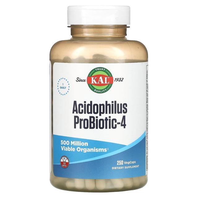 KAL, Acidophilus Probiotic-4, 250 VegCaps on Productcaster.