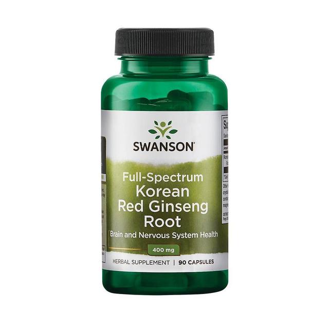 Swanson Koreaanse Rode Ginseng Root 400 mg 90 Capsules on Productcaster.