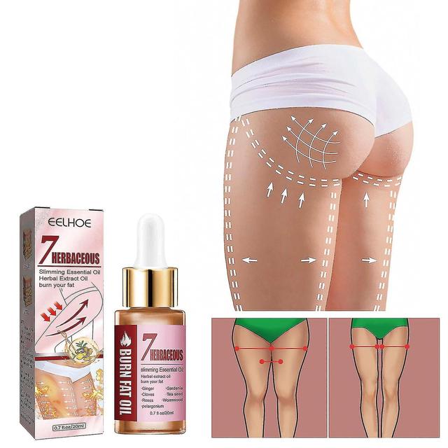 Ederfun 1-4pcs Leg Muscle Thin Fat Burning Oil, Leg Muscle Reshaping Fat Eliminating Oil 2Pcs on Productcaster.