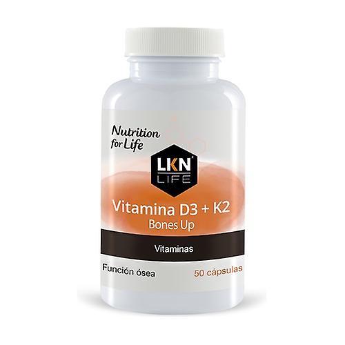 Lkn Vitamin D3+K2 50 capsules on Productcaster.