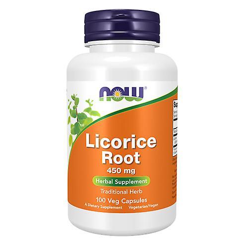 NOW Foods Nu Foods lakridsrod, 450 mg, 100 Caps (Pakke med 6) on Productcaster.