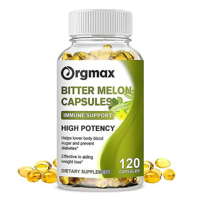 Guoguo Orgmax Bitter Melon Capsules Blood Sugar Balance Prevent Diabetes Vitamin B Supplement Plant-insulin Promote Blood Circulation 120pcs 3 bottles on Productcaster.