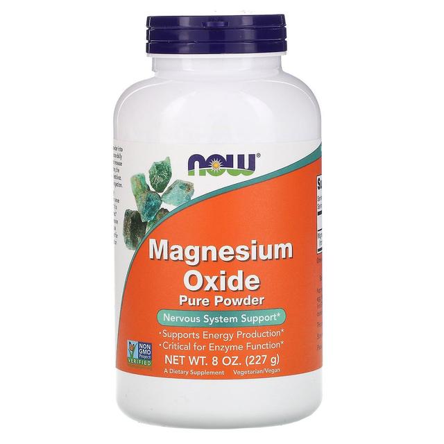 NOW Foods Nu voedingsmiddelen, magnesiumoxide zuiver poeder, 8 oz (227 g) on Productcaster.