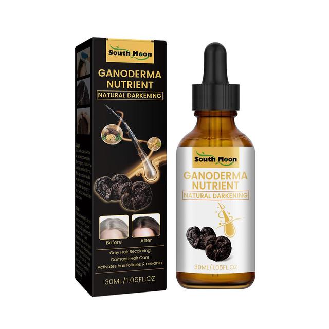 Ganoderma Lucidum Negro Solución para el Cabello Blanco a Negro 30ml on Productcaster.