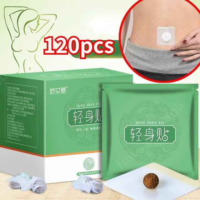 Sofirn 60/120pc Fat Burning Patch Belly Patch Dampness-evil Removal Improve Stomach Discomfort Chinese Slimming Patch Mugwort Sticker 30Pcs with pills on Productcaster.