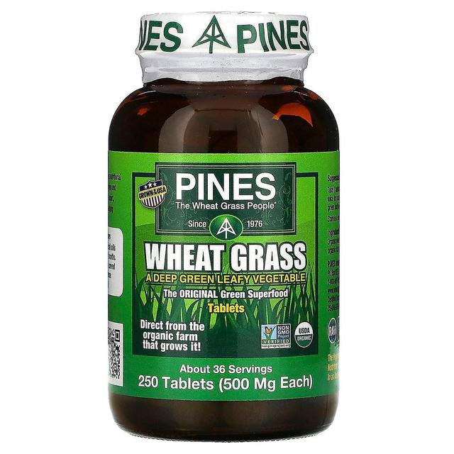 Pines International, Wheat Grass, 500 mg, 250 Tablets on Productcaster.