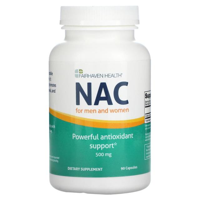 Fairhaven Health, NAC miehille ja naisille, 500 mg, 90 kapselia on Productcaster.