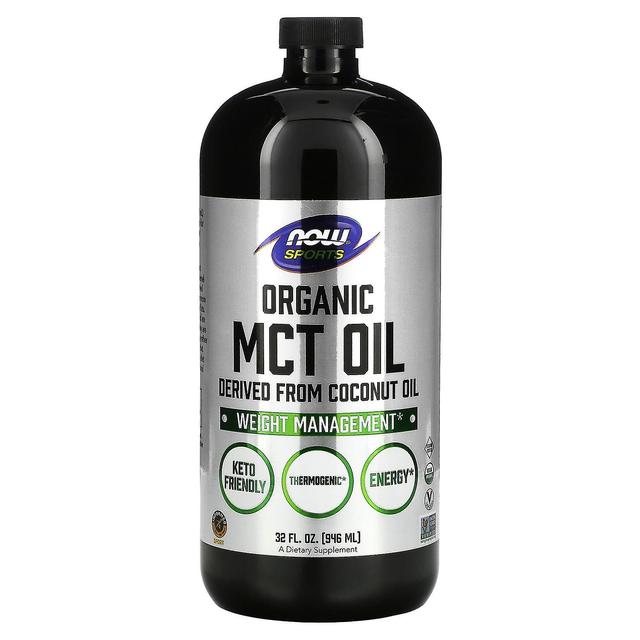 NOW Foods NU Livsmedel, Sport, Ekologisk MCT-olja, 32 fl oz (946 ml) on Productcaster.