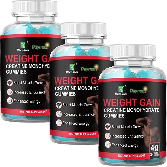 Creatine Monohydrate Gummies For Weight Gain | Dietary Supplement For Increasing Muscle Mass, Energy, Muscle Recovery And Endurance 1-pack 3PCS on Productcaster.