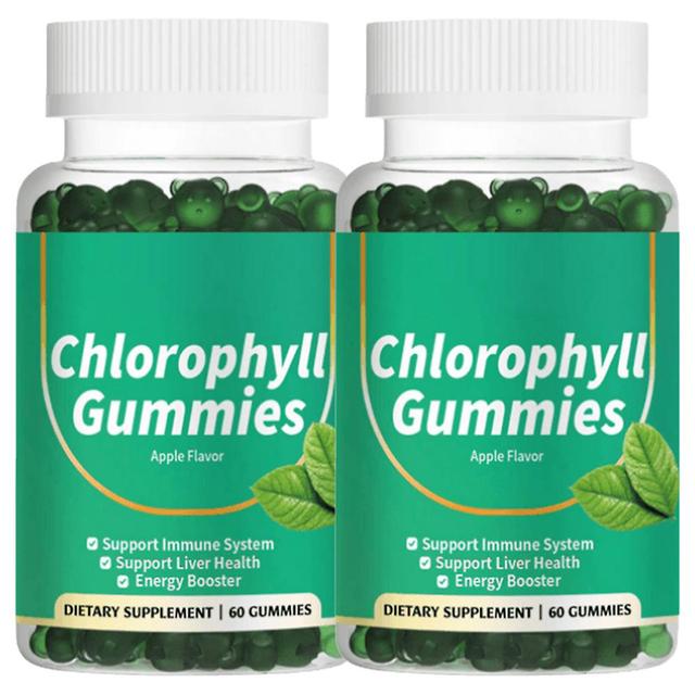 60ct chlorofyl gummies voor vrouwen en mannen, hoge absorptie chlorofylextract kaliumsupplement, ondersteunt energie, immuunsysteem, huid en spijsv... on Productcaster.