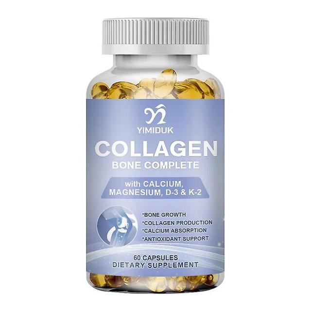 Sofirn Collagen Bone Complete Capsules Formula with Calcium & Magnesium for Strong Bones & Joints Boost Energy Immune Health 1 Bottles 60PCS on Productcaster.