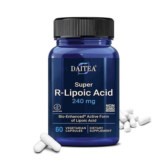 Vorallme R-Liponsäure Kapseln, 240 mg mit Glutathion Q10, Vitamin CE, Zellenergie, Antioxidativer Stress 60 Count-1 bottle on Productcaster.