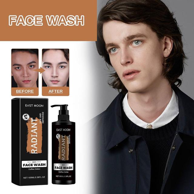 Flye Men's Deep Clean Facial Wash 100ml - Vitamin E Coffee Extract Aloe Ver A A Rbutin Flye1694 Black Free Size on Productcaster.