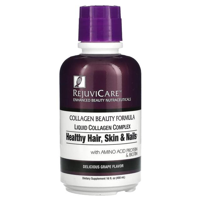 Rejuvicare, Collagen Beauty Formula, Liquid Collagen Complex, Healthy Hair, Skin & Nails, Grape, 16 on Productcaster.