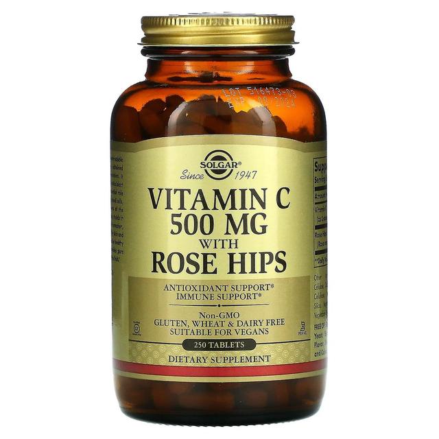 Solgar, Vitamin C with Rose Hips, 500 mg, 250 Tablets on Productcaster.