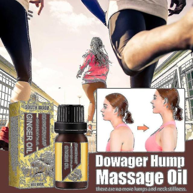 unbrand Ginger Essence Neck Hump Massage Oil Herbal Lymphatic Care Relieve Joint Pain Soothes on Productcaster.