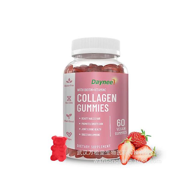 Vorallme Collagen Gummies Reduce Wrinkles Improve Skin Elasticity And Glow Enhance Nail Hardness And Hair Strength 1 bottle on Productcaster.