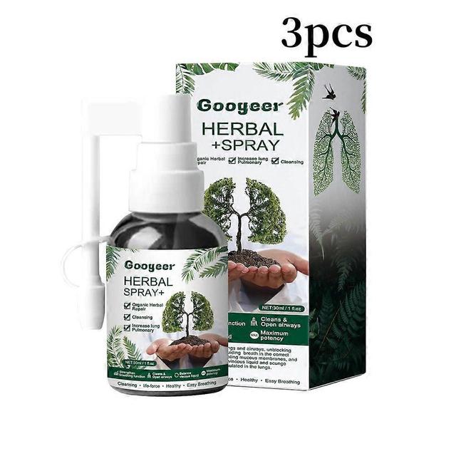 1-3stk 30ml Herbal Lung Health Spray | Lindrer ubehag i kroppen og træthed, fremmer afslapning on Productcaster.