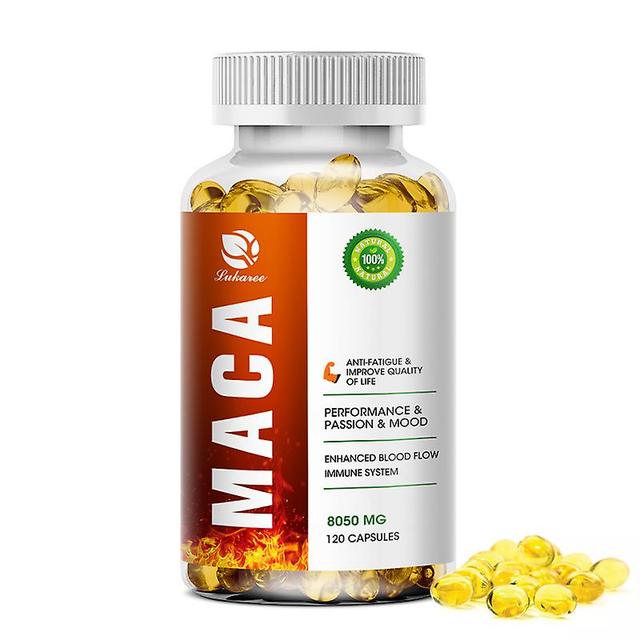 Visgaler Maca-Extrakt Big Peins Kapsel Männer Gesundheitsergänzung gesund tonifizieren Niere lindern Müdigkeit stärker lange Zeit glücklich 120pcs on Productcaster.