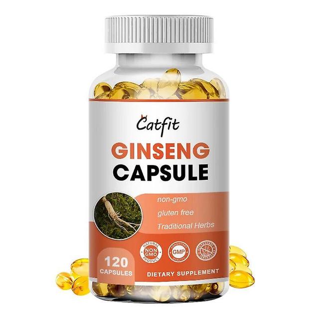 Eccpp Catfit Ginseng Ginkgo Ashwagandha kapslar Minne Kognitiv syn Humör Kardiovaskulär Blodcirkulation Hälsa Njurfunktion 120pcs on Productcaster.