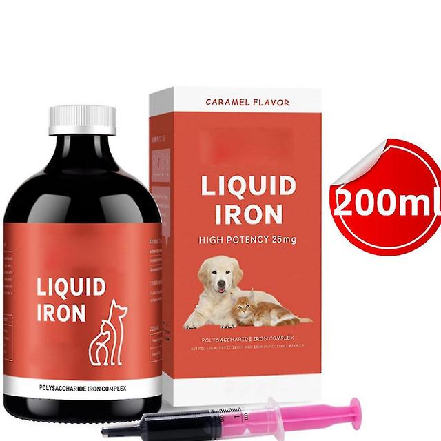 Suplemento de hierro líquido de 60 ml para perros y gatos con anemia - Complejo de hierro polisacárido formulado para apoyar la salud de la sangre ... on Productcaster.