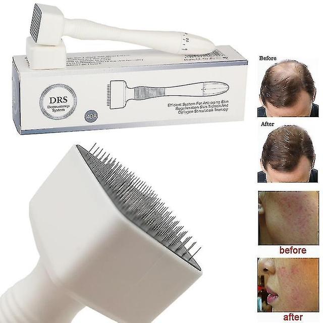 Drs 140 A Derma Stamp Nastaviteľná dĺžka ihly Microneedle Real Needle Skincare Beard Growth Scalp H on Productcaster.