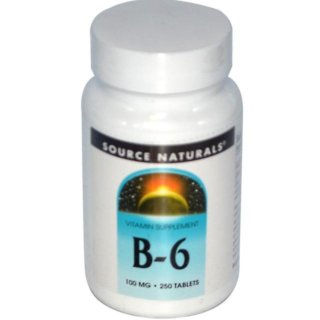 Source Naturals, B-6, 100 mg, 250 Tablets on Productcaster.